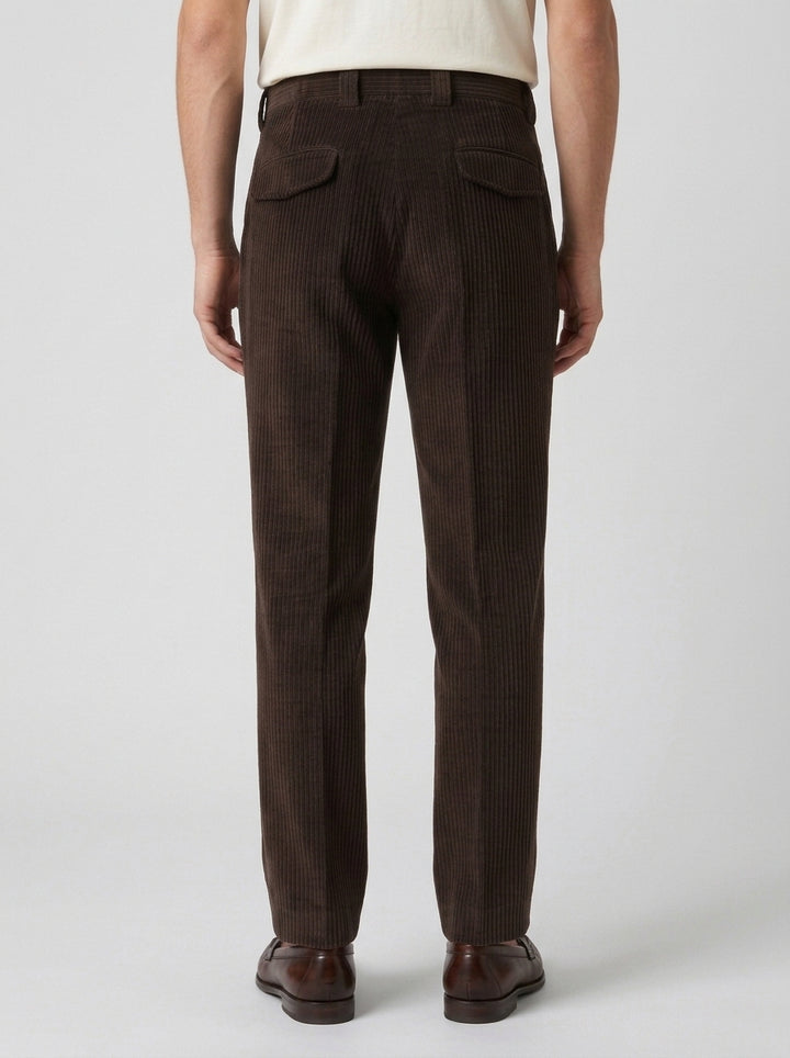 Pantalone Modello Texas in Velluto a Coste - Tonalità Moro 