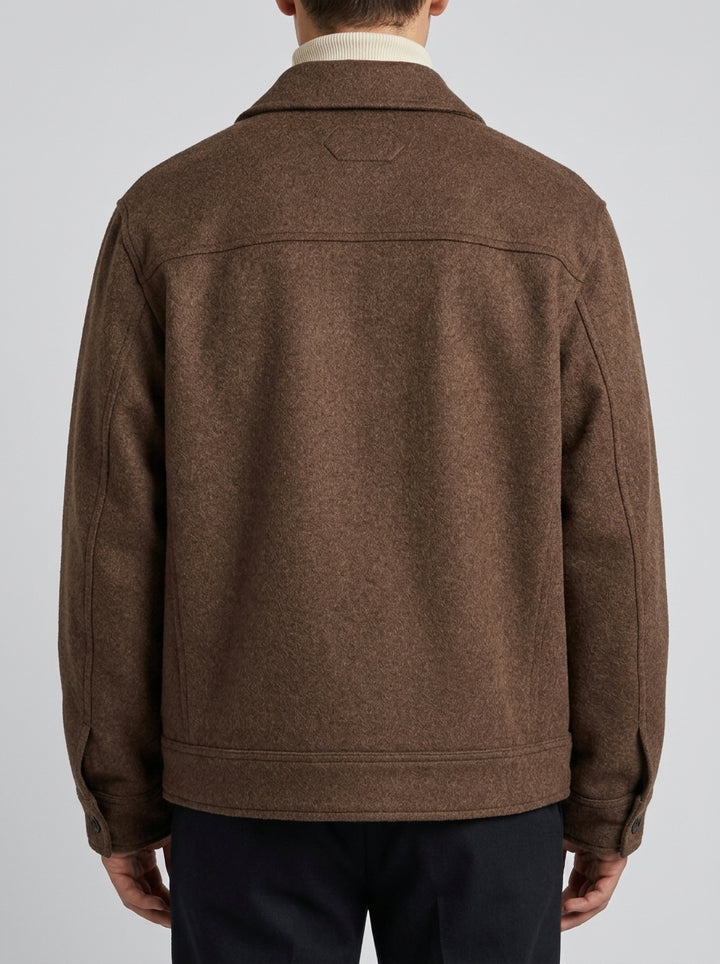 Giacca Cappotto Yuma Lana Fango 