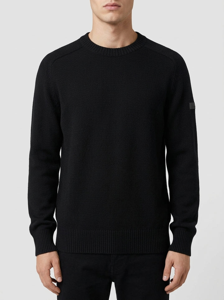 Wool Cash 7 Round Knit nero 