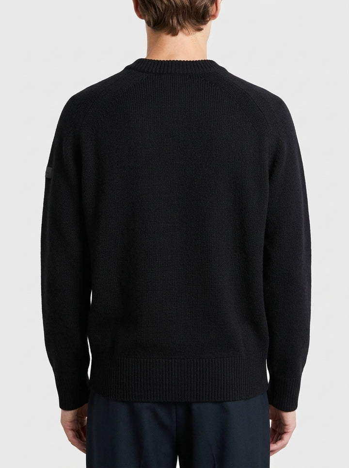 Wool Cash 7 Round Knit nero 