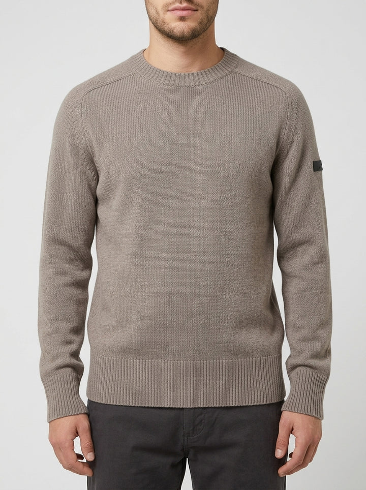 Wool Cash 7 Round Knit beige 