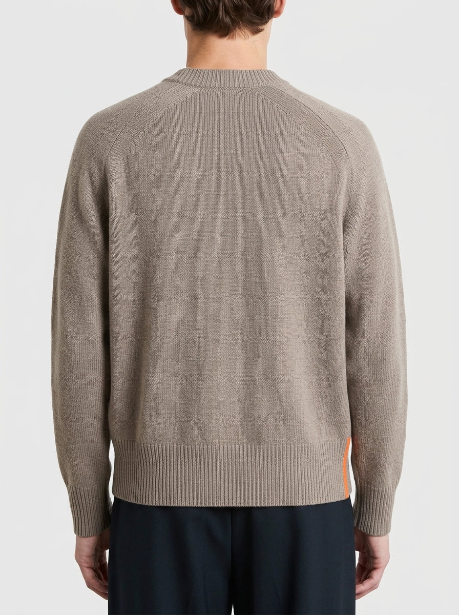 Wool Cash 7 Round Knit beige 