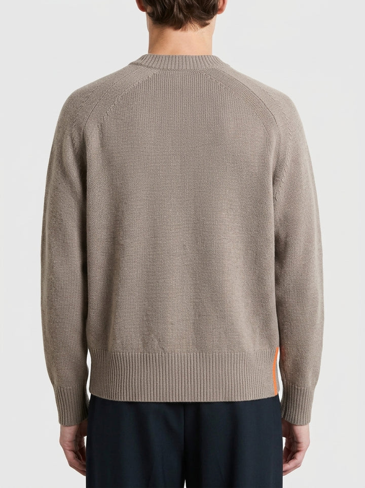 Wool Cash 7 Round Knit beige 