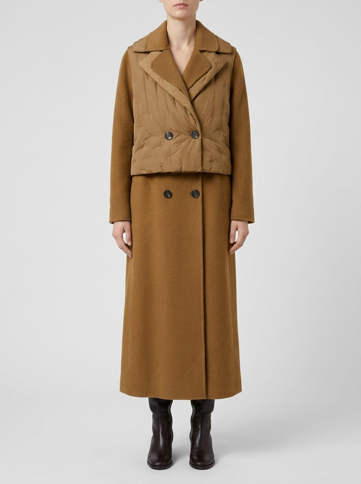 Big Duck 2P Long Coat Wom Jkt oro 