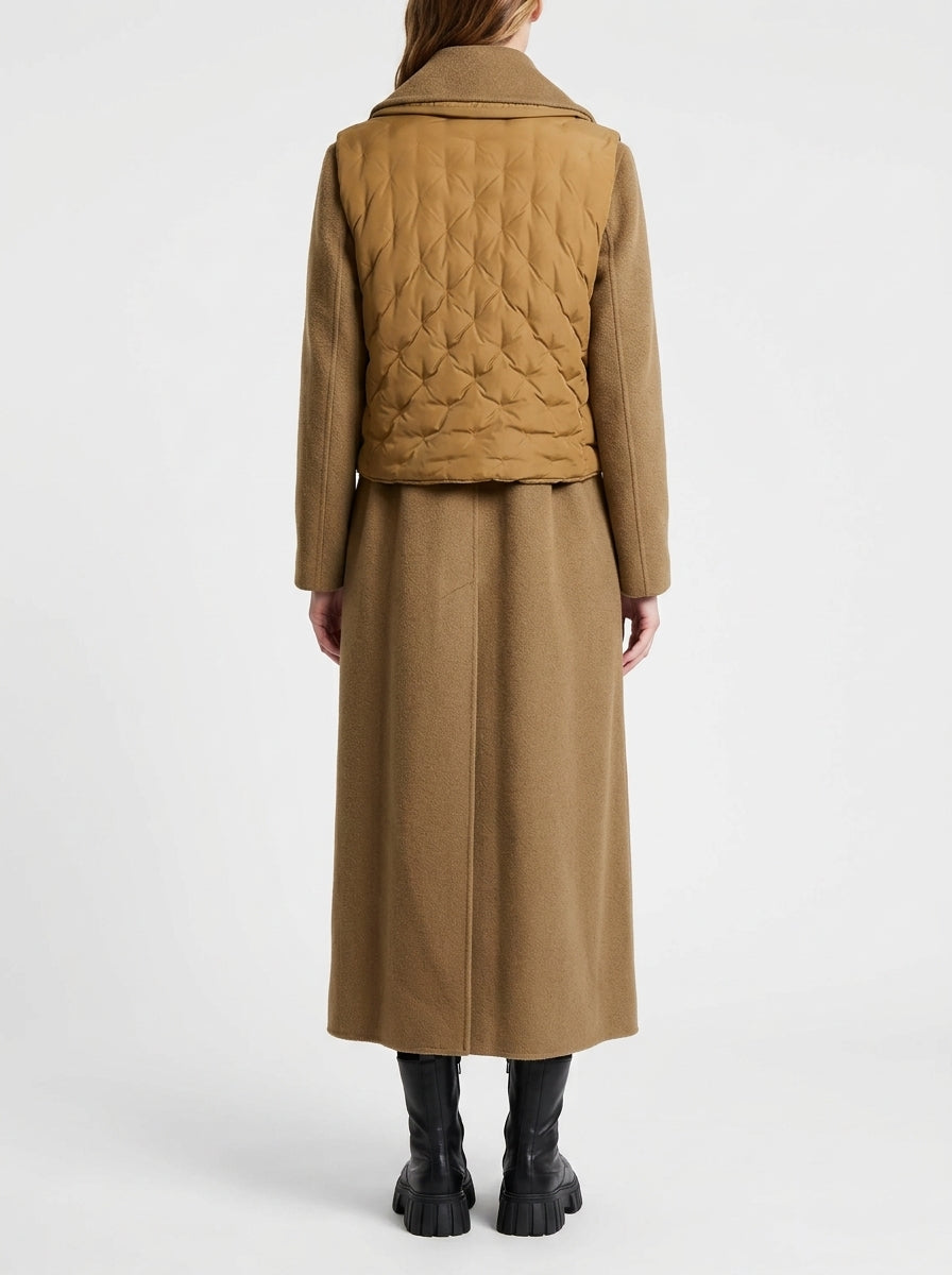 Big Duck 2P Long Coat Wom Jkt oro 