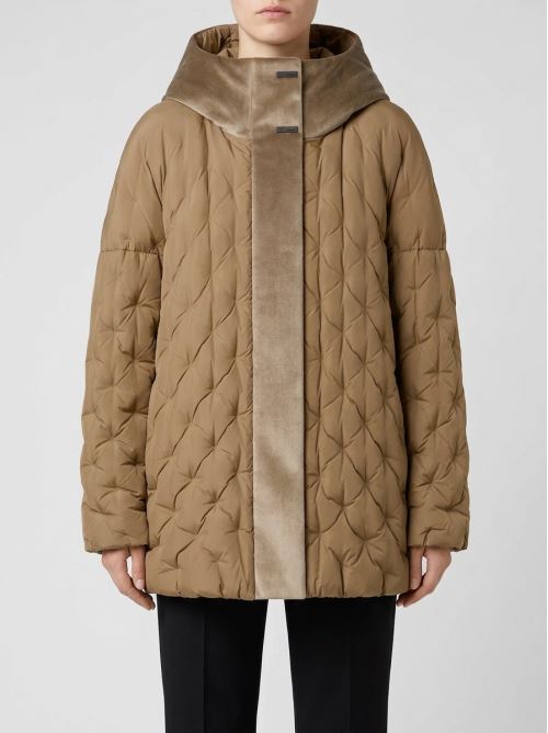 Dot Parka Over Short Wom Jkt oro 