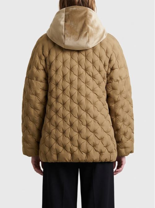 Dot Parka Over Short Wom Jkt oro 