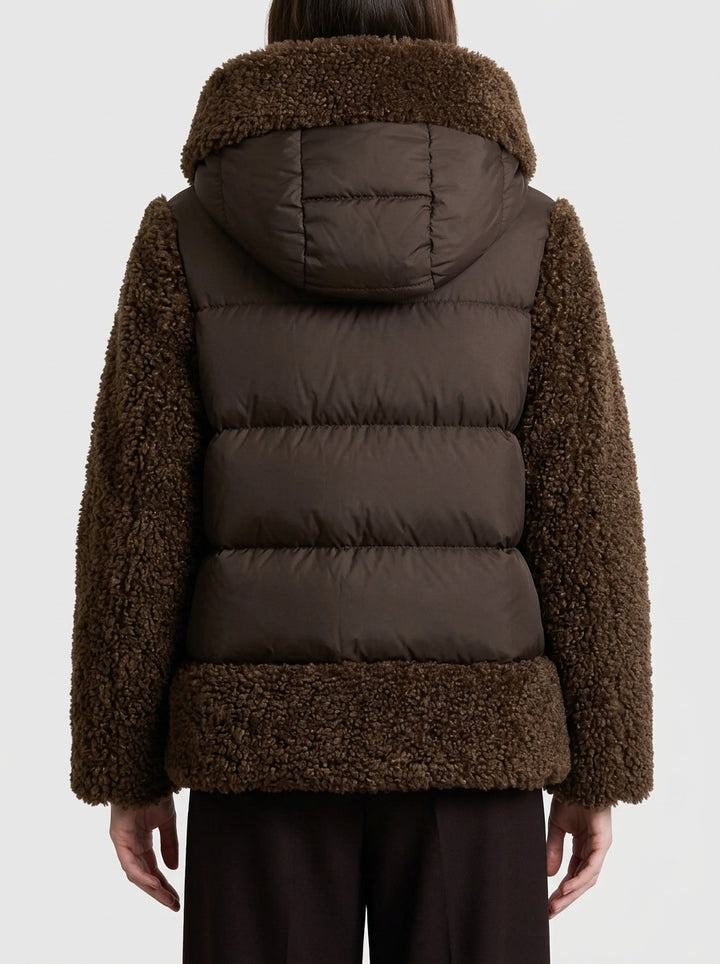 Lamb Hybrid Hood Wom Jkt moro 