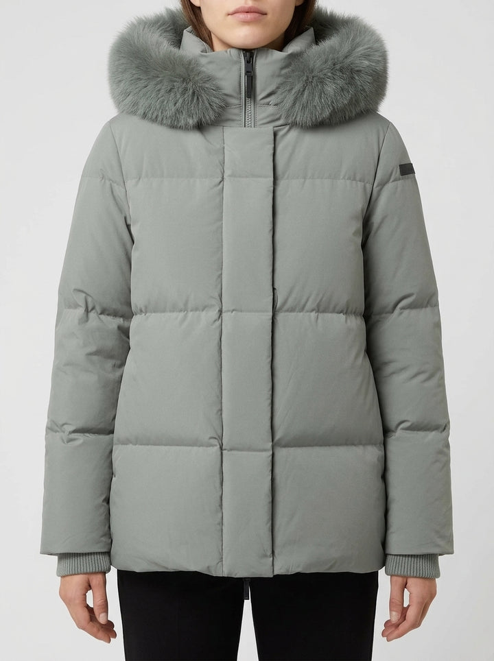 Fly Tubic 18 Hood Fur Wom Jkt verde 