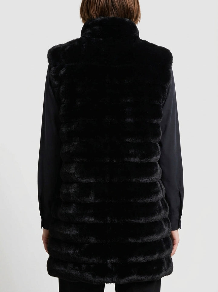 Court Long Gilet Wom Jkt black 
