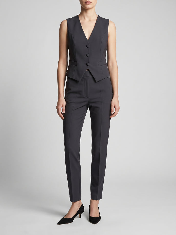 Gilet monopetto grigio 