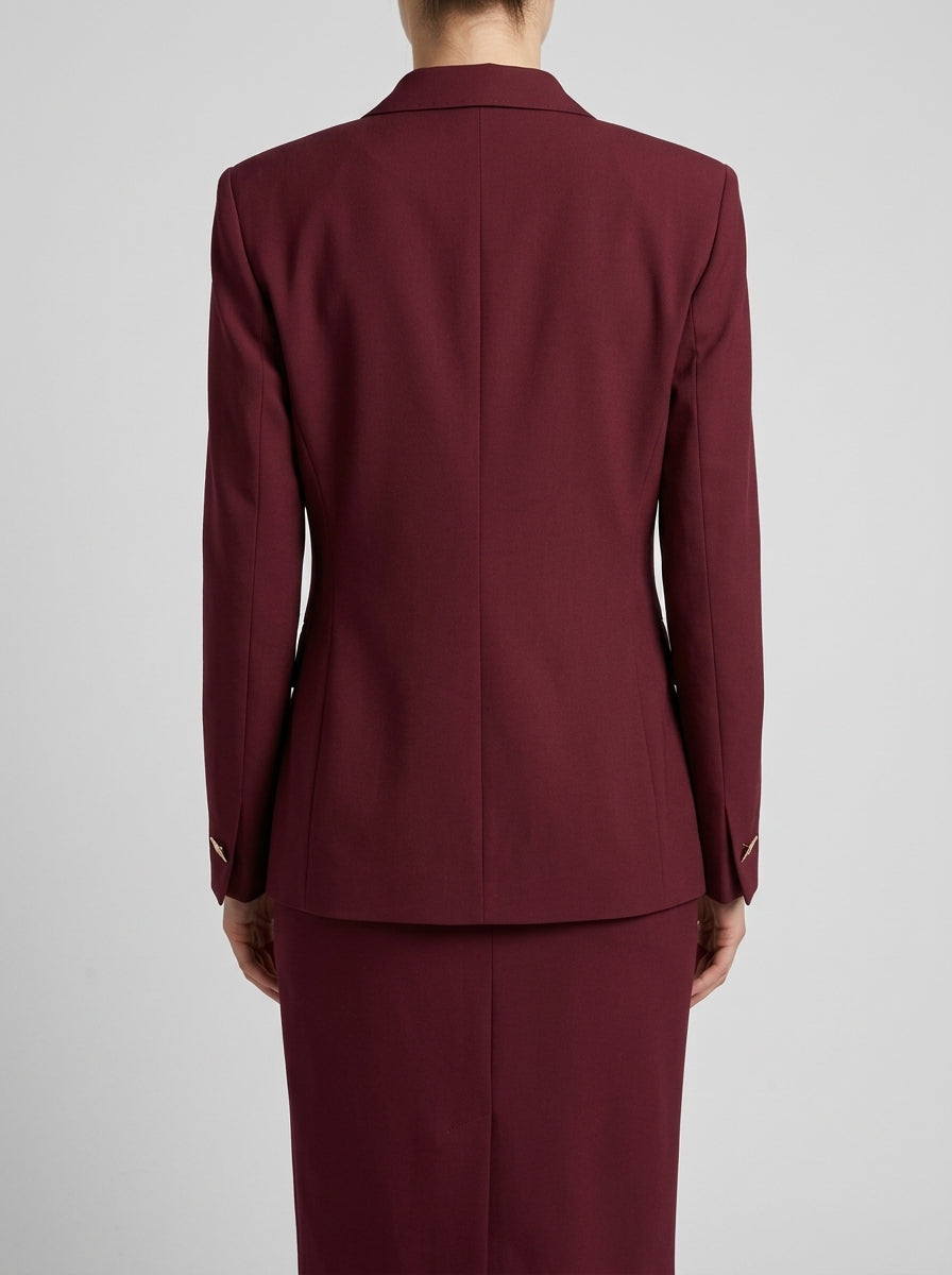 GIACCA BORDEAUX BOTTONI ORO 