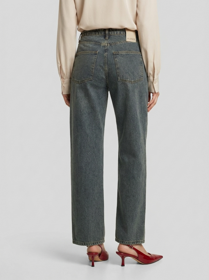 Jeans Silence donna gamba larga 
