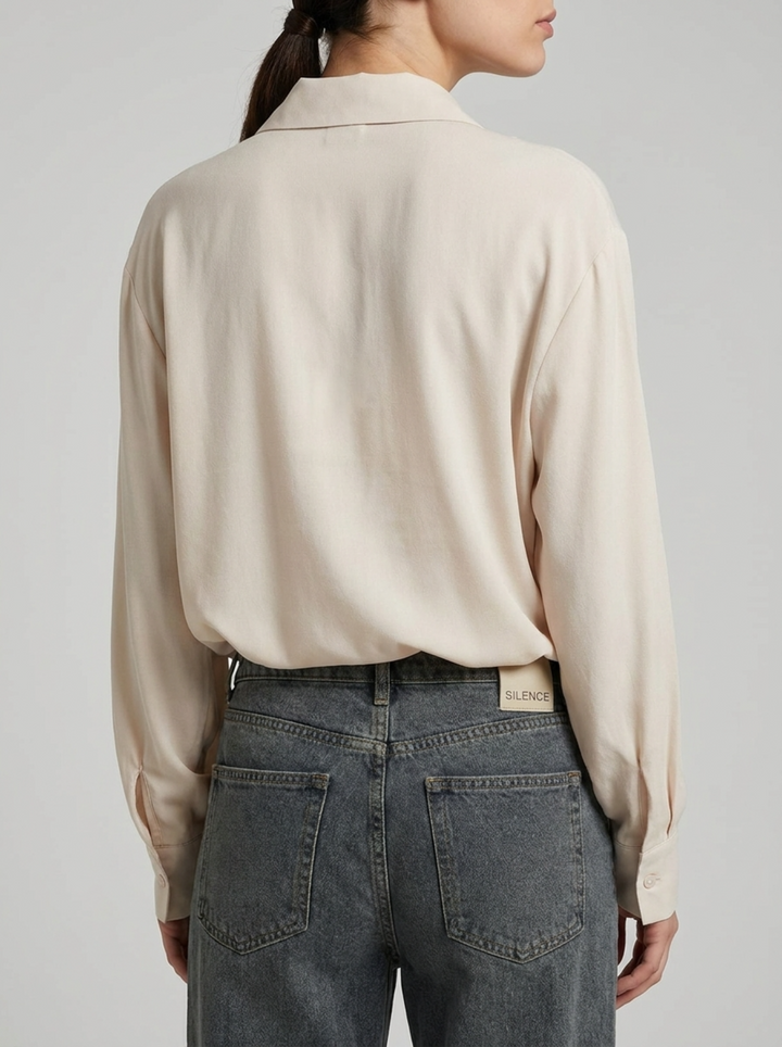 Jeans Silence donna gamba larga 