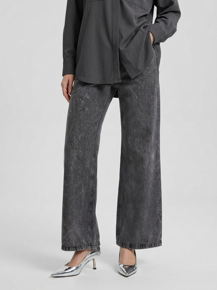 Jeans  grigio marmorizzato 