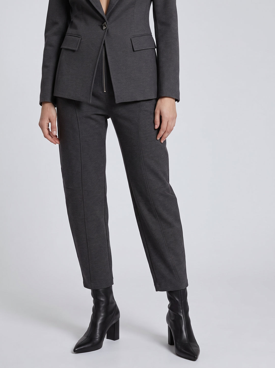 Pantalone grigio punto milano 