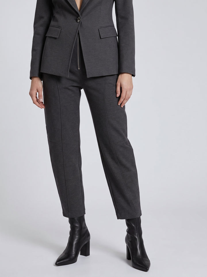 Pantalone grigio punto milano 