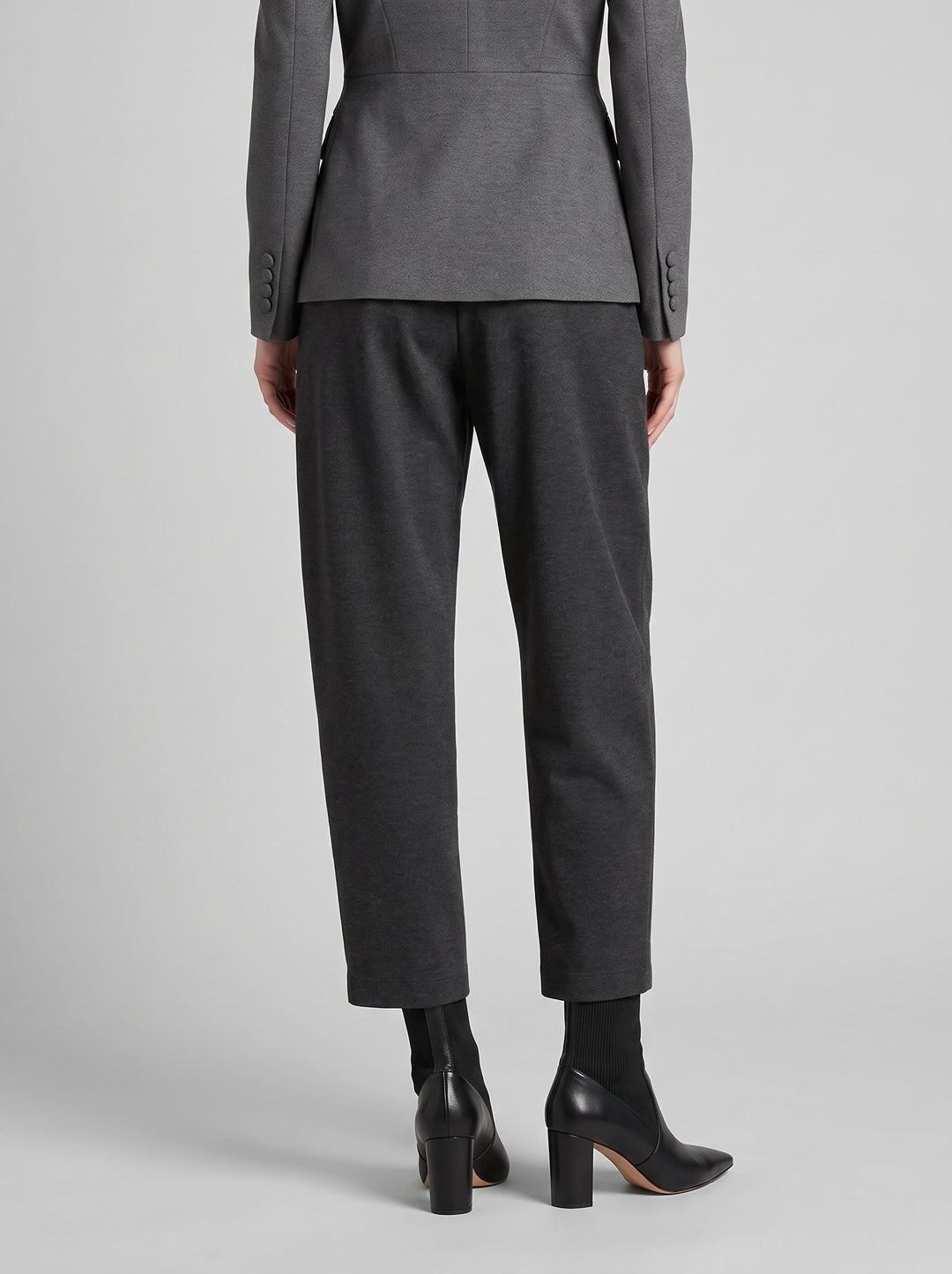 Pantalone grigio punto milano 