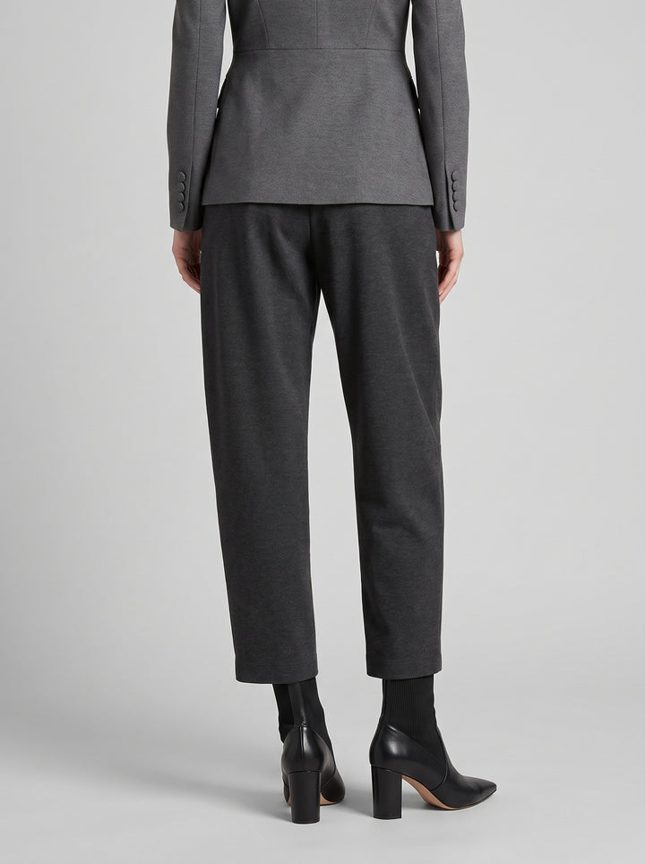 Pantalone grigio punto milano 