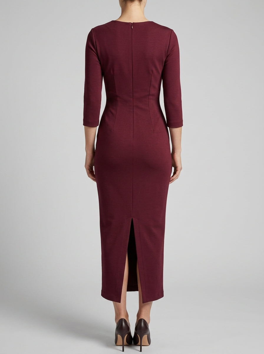 Tubino bordeaux stretch 