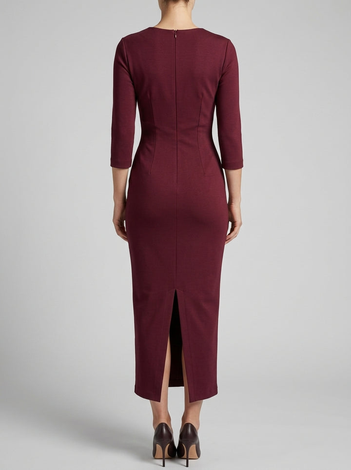 Tubino bordeaux stretch 