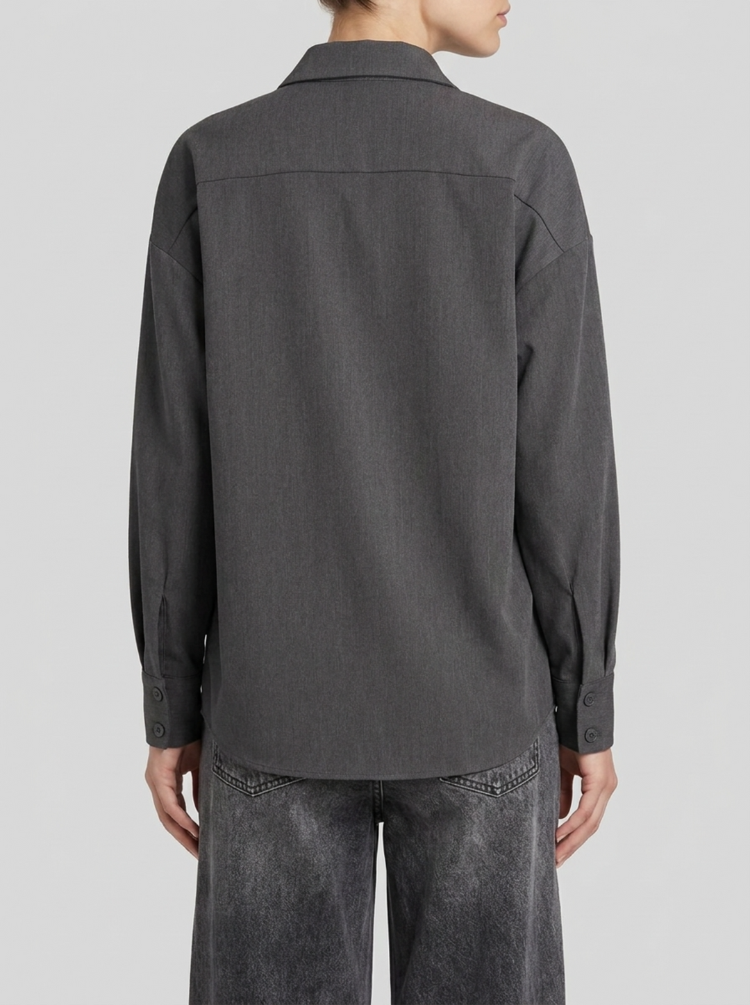 Camicia Oversize grigia 