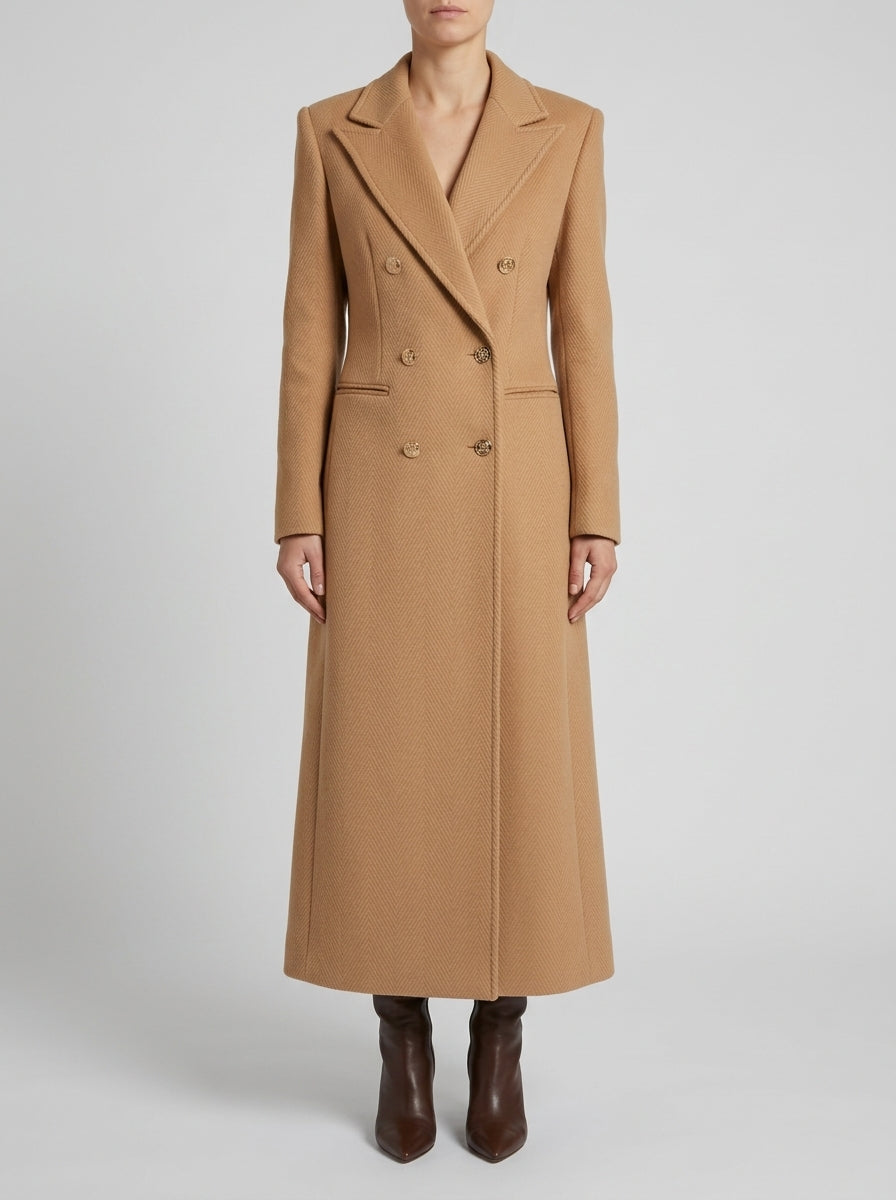 CAPPOTTO CAMMELLO BOTTONI ORO 