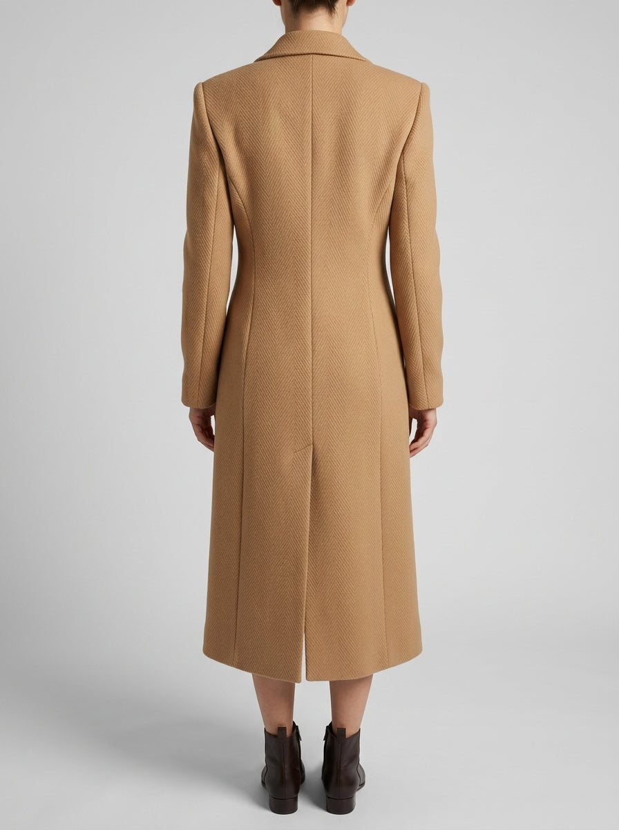 CAPPOTTO CAMMELLO BOTTONI ORO 