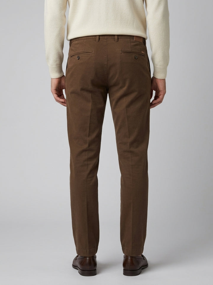 Pantalone Tasca America in Cotone e Cashmere moro 