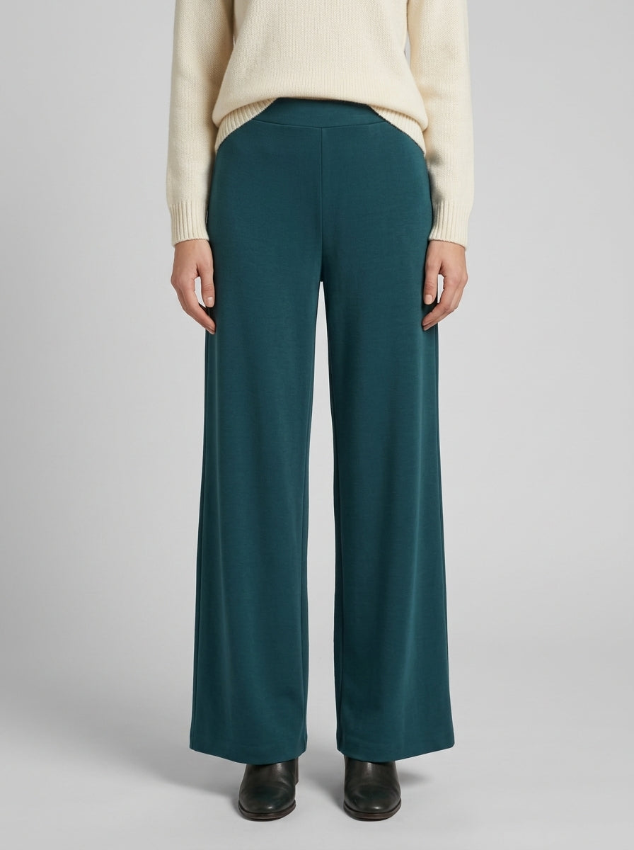 Pantaloni in jersey ottanio 