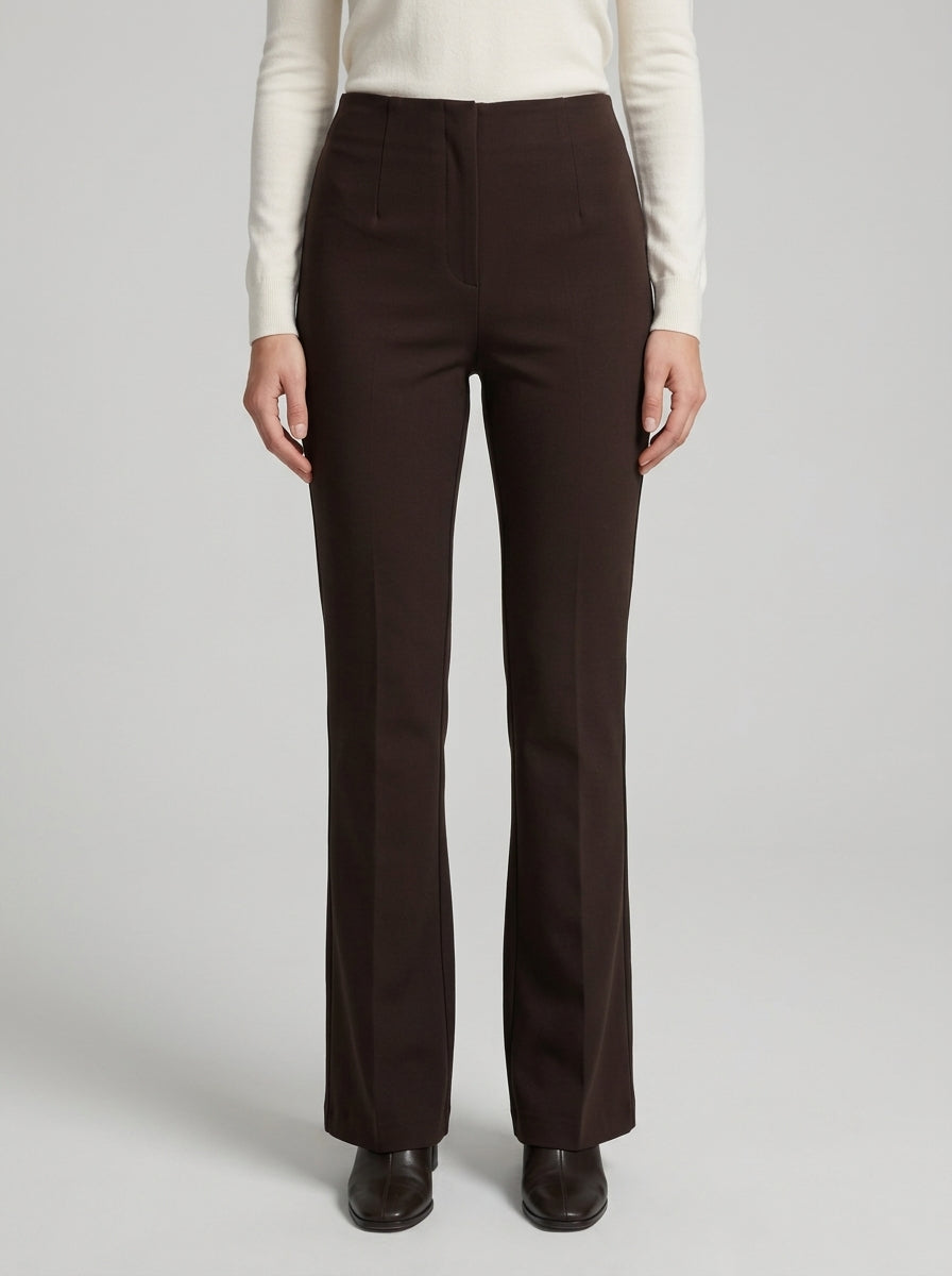 Pantalone dritto in maglia moro 