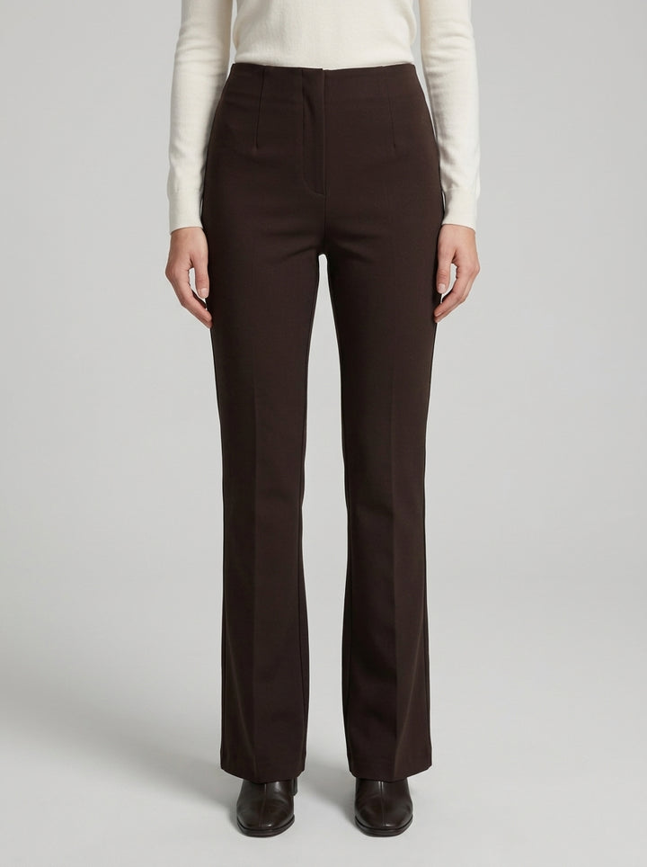 Pantalone dritto in maglia moro 