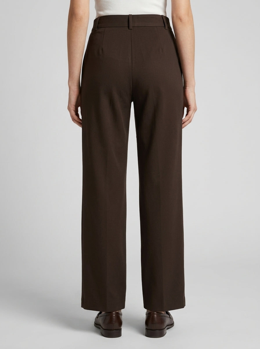 Pantalone dritto in maglia moro 
