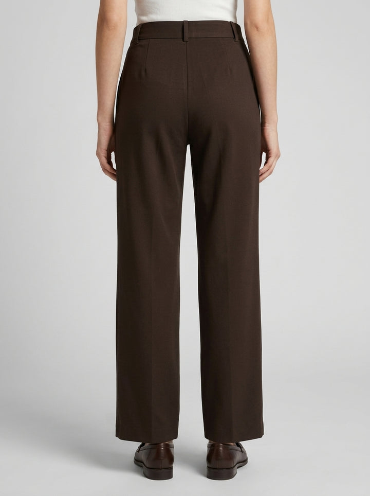 Pantalone dritto in maglia moro 