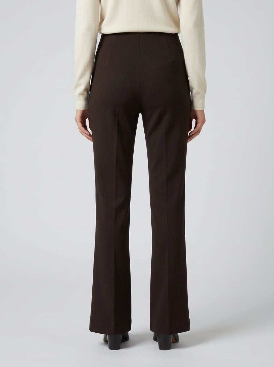 Pantalone a zampa in maglia moro 