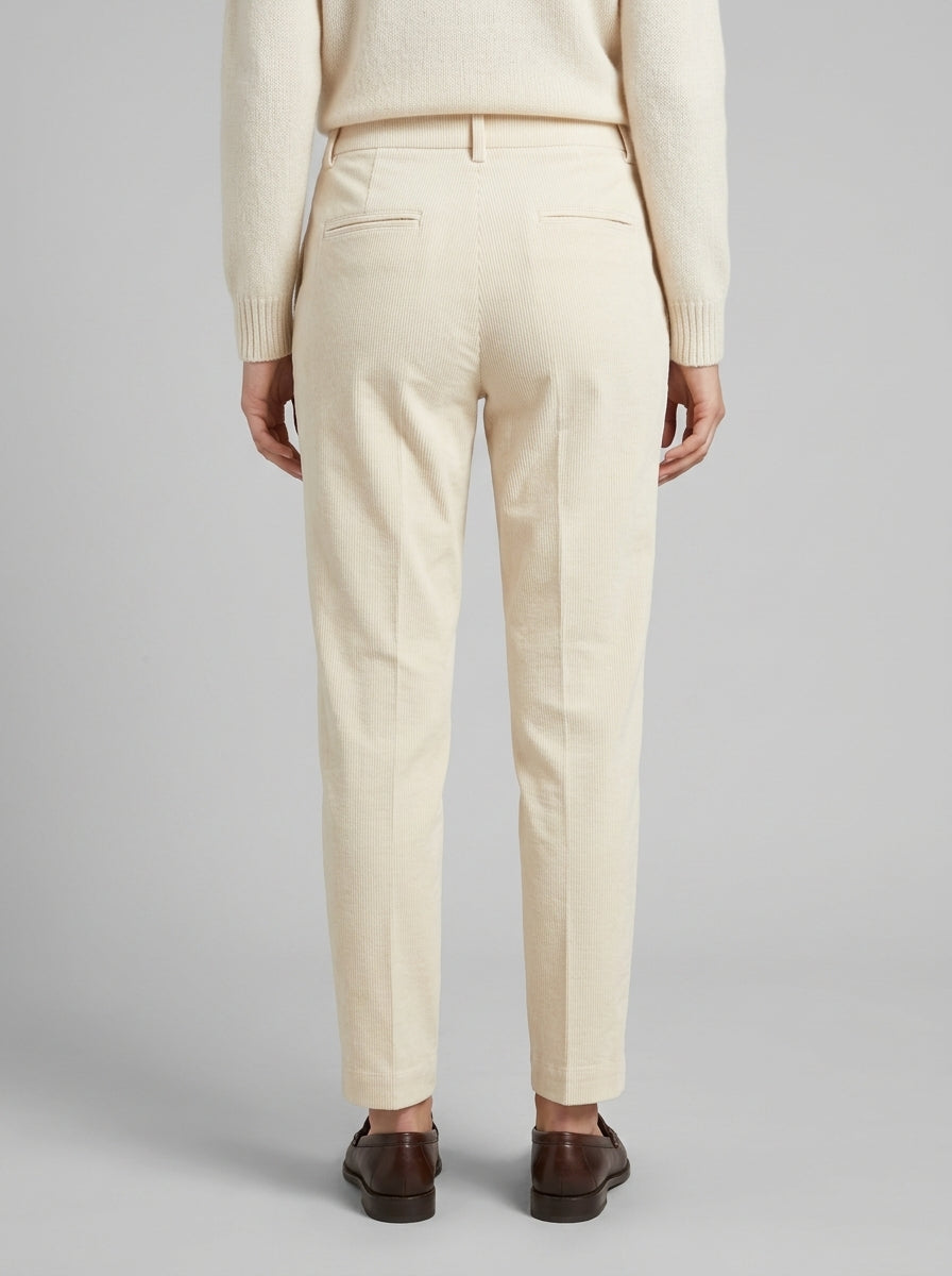 Pantaloni panna chino in velluto a coste Toffee 