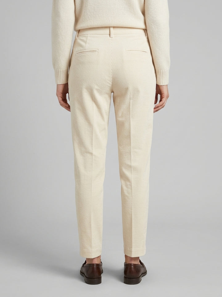 Pantaloni panna chino in velluto a coste Toffee 