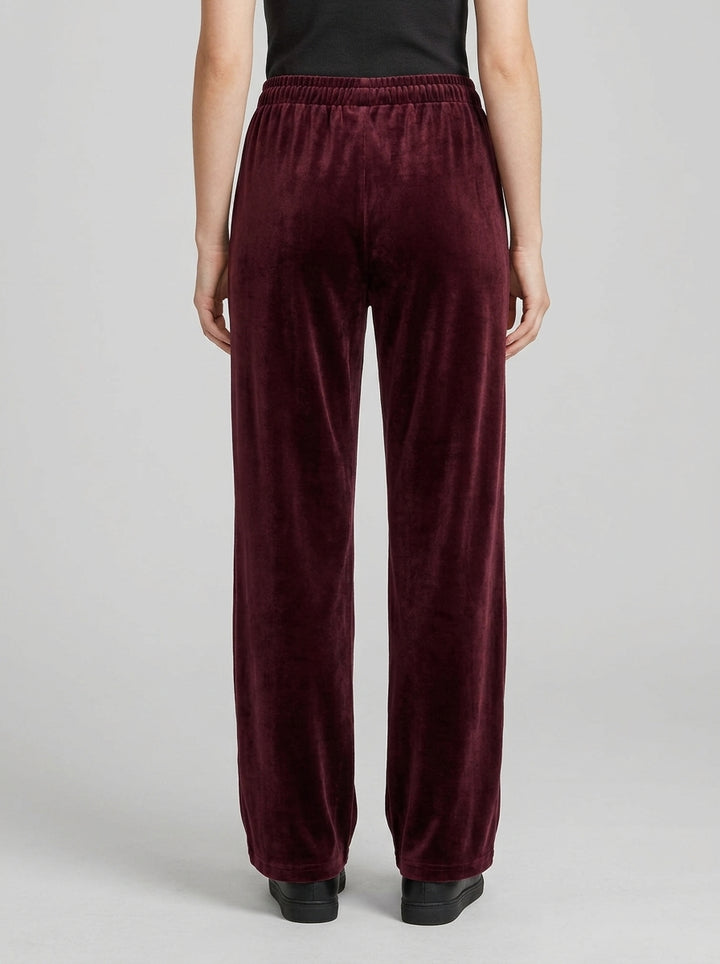 Pantalone Donna in Velluto Viola 