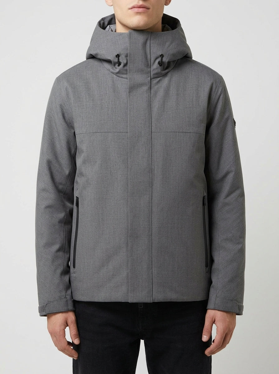 GIUBBOTTO TRINITY WOOL - LIGHT GREY<BR/> 
