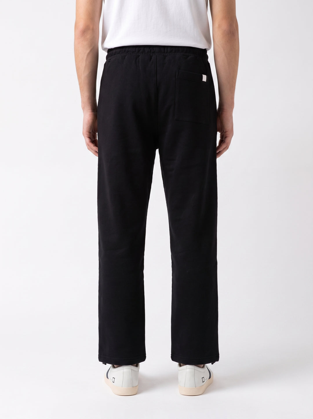 Pantalone Uomo in Felpa Nero con Coulisse 