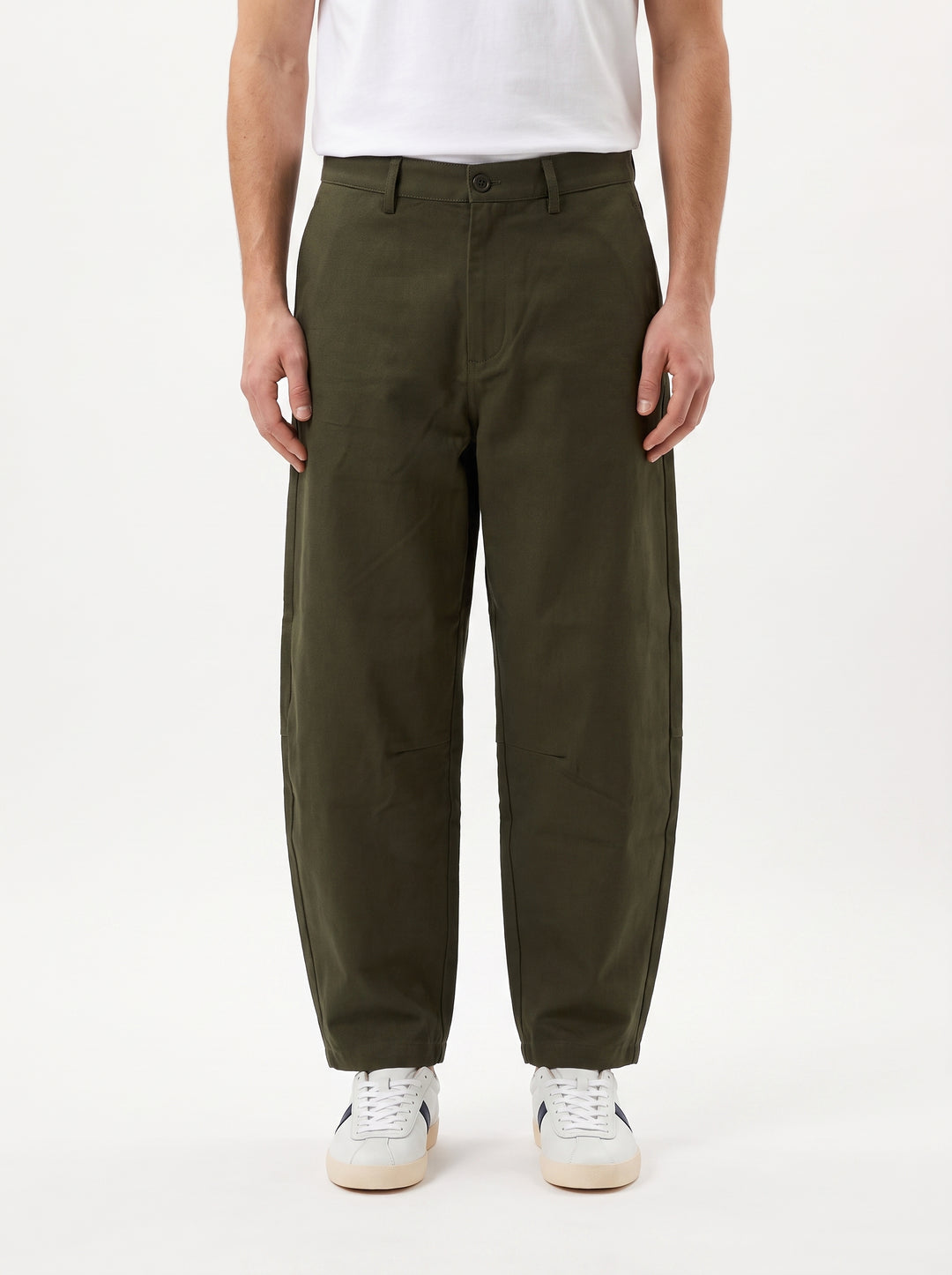 Pantalone Uomo Gaucho Verde in Cotone Gabardine 