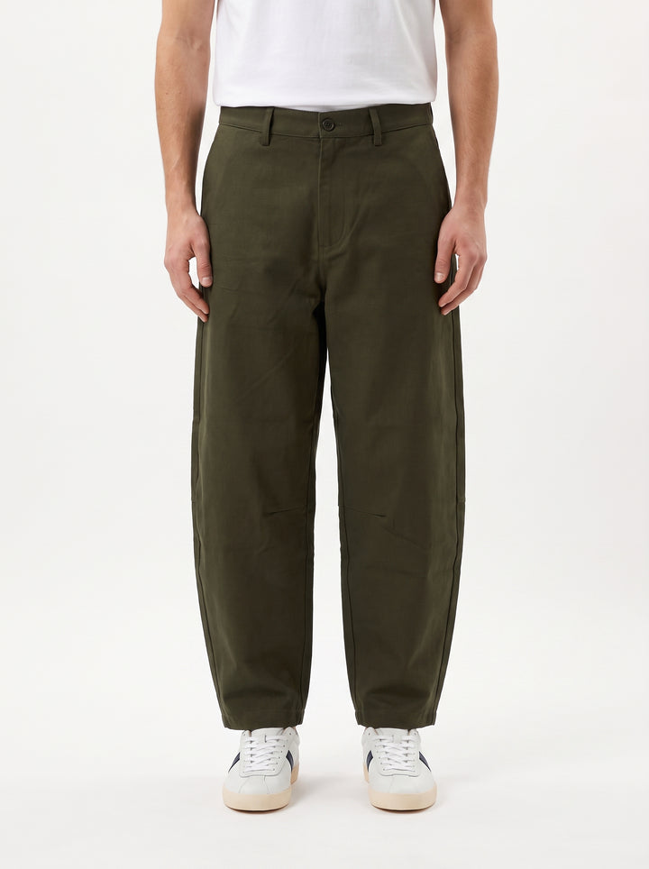 Pantalone Uomo Gaucho Verde in Cotone Gabardine 