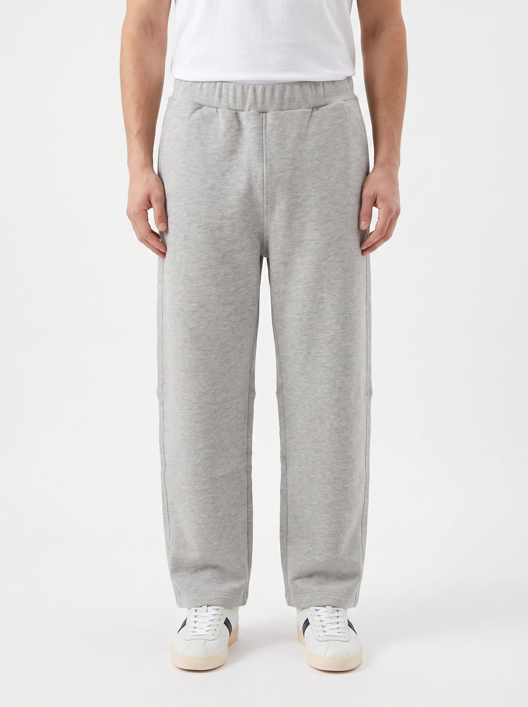 Pantalone Uomo in Felpa Grigia 