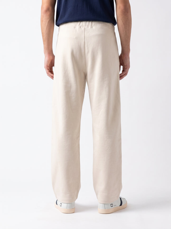 Pantalone Uomo da Tuta in Jersey Panna 
