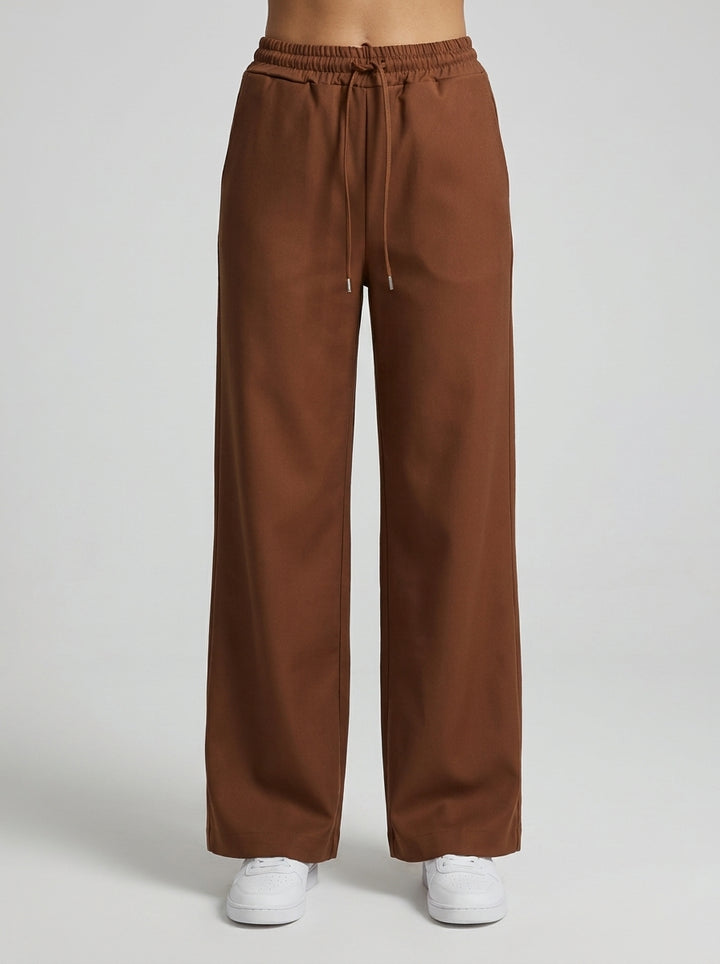 Pantalone cammello  con Coulisse 