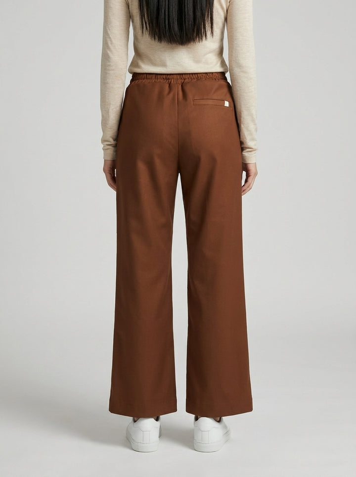 Pantalone cammello  con Coulisse 