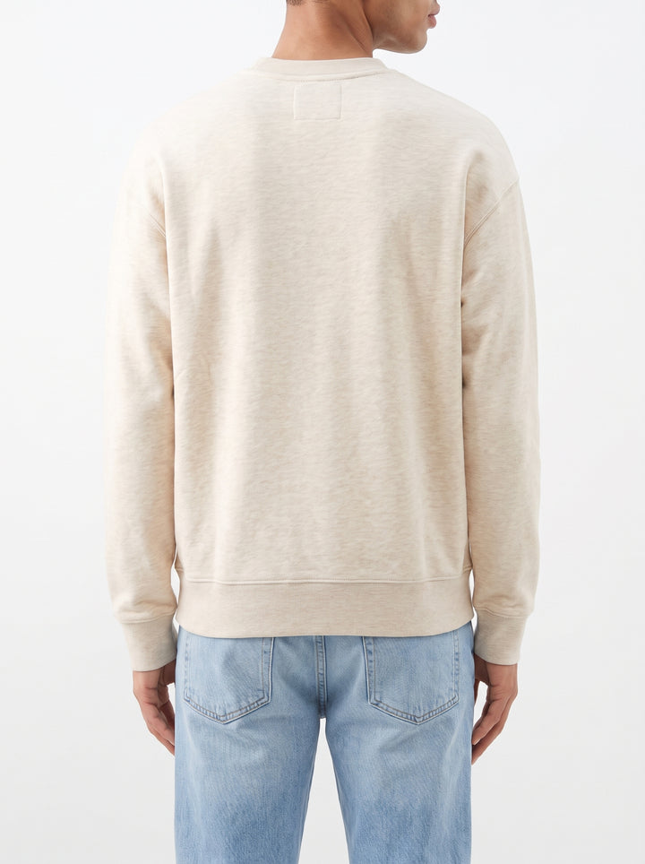 Felpa Uomo Girocollo in Cashmere Avorio 