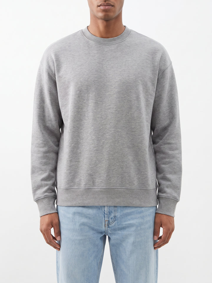 Felpa Uomo Girocollo in Cashmere Grigia 