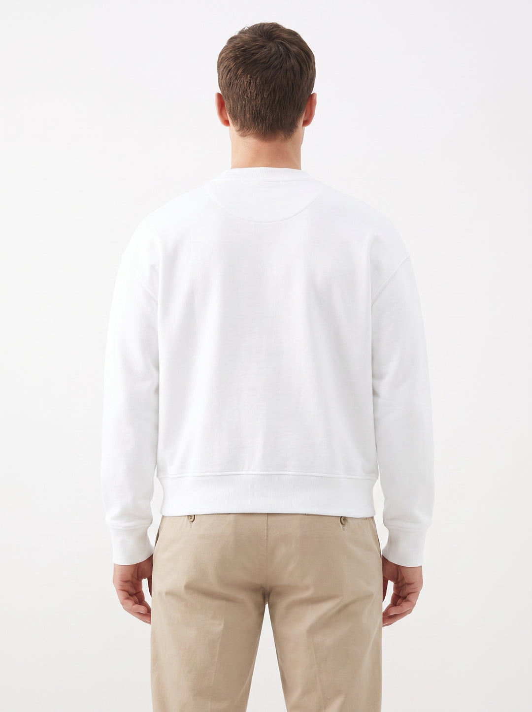 Cardigan Over latte in Felpa Jersey 