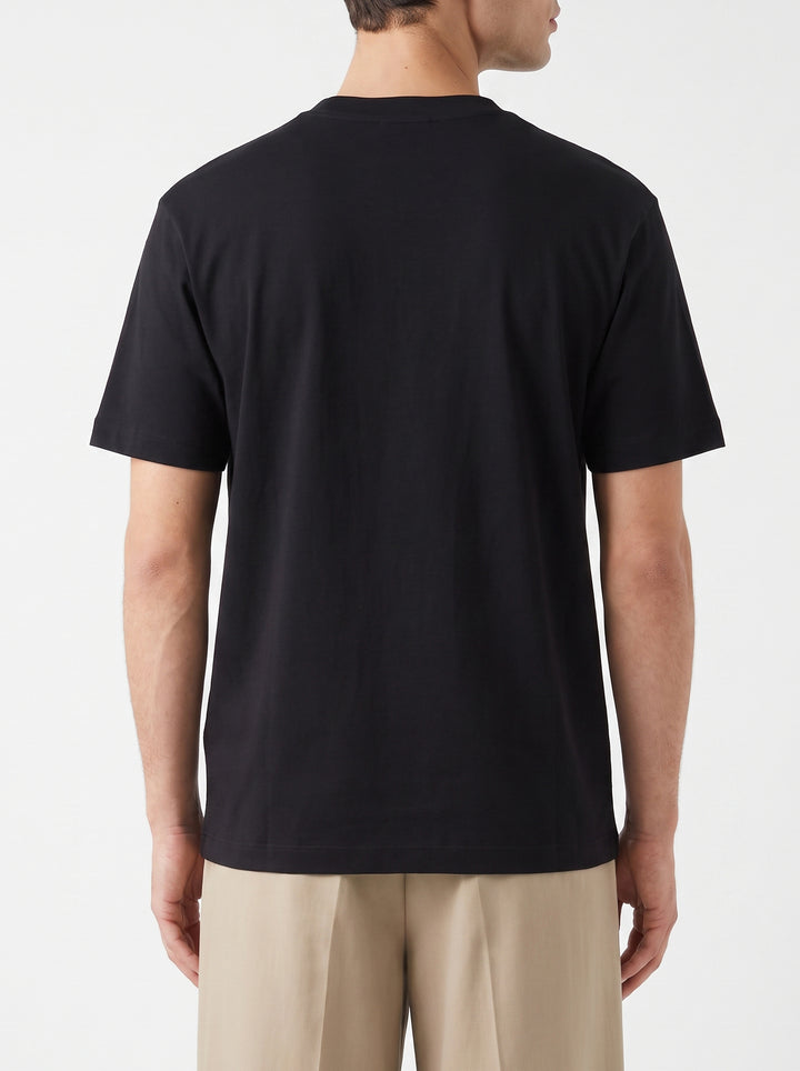 T-Shirt Uomo Parigi Nera a Manica Corta 